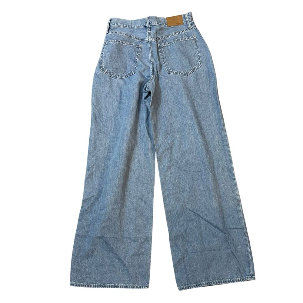 Madewell High Waist Super Wide Leg Jeans Womens Size 28 Boho Baggy Pleated - Picture 8 of 8